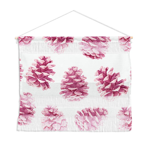 Lisa Argyropoulos Pink Pine Cones Wall Hanging Landscape