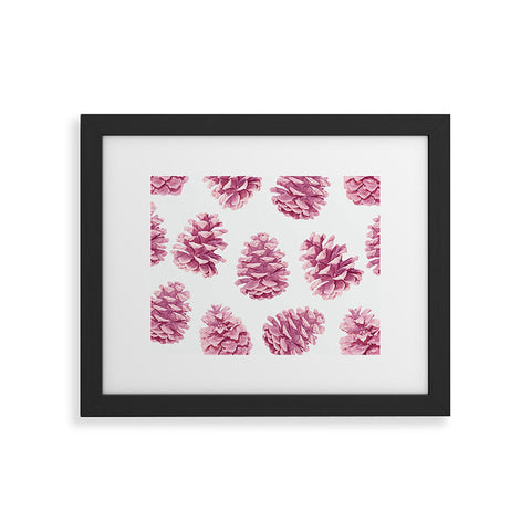 Lisa Argyropoulos Pink Pine Cones Framed Art Print