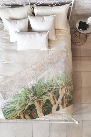 Lisa Argyropoulos Prehistoric Jungle Fleece Throw Blanket