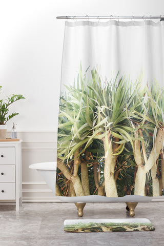 Lisa Argyropoulos Prehistoric Jungle Shower Curtain And Mat