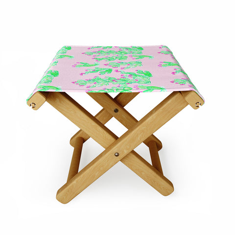 Lisa Argyropoulos Prickly Pear Spring Pink Folding Stool
