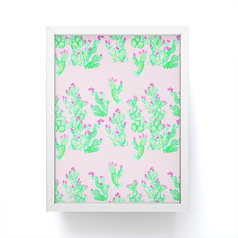 Lisa Argyropoulos Prickly Pear Spring Pink Framed Mini Art Print