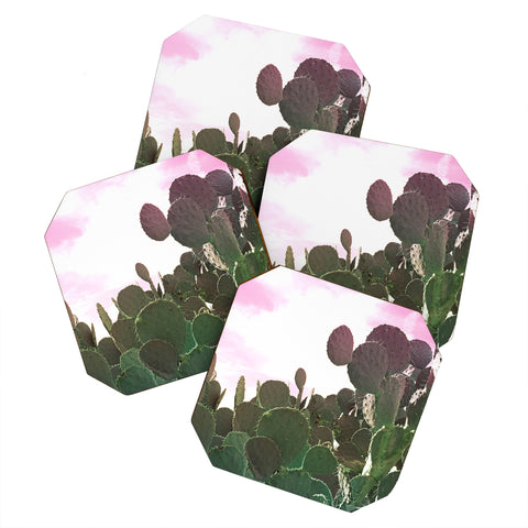 Lisa Argyropoulos Prickly Pink Coaster Set