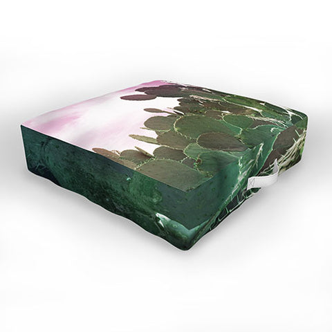 Lisa Argyropoulos Prickly Pink Outdoor Floor Cushion