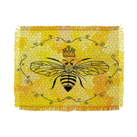 Lisa Argyropoulos Queen Bee Throw Blanket