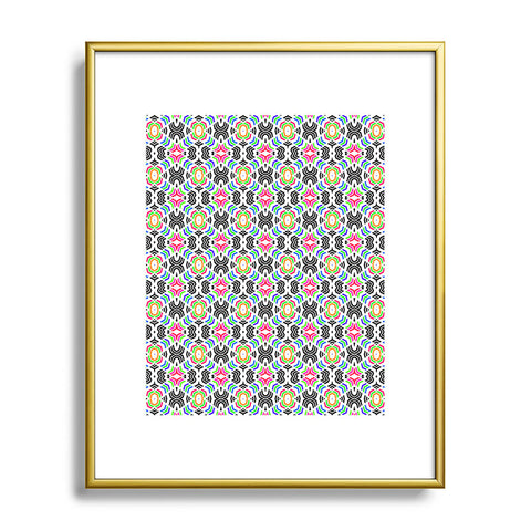 Lisa Argyropoulos Rainbow Maze Metal Framed Art Print