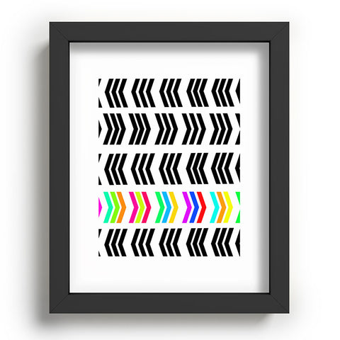 Lisa Argyropoulos Rainbow Pop Zig Zag Recessed Framing Rectangle