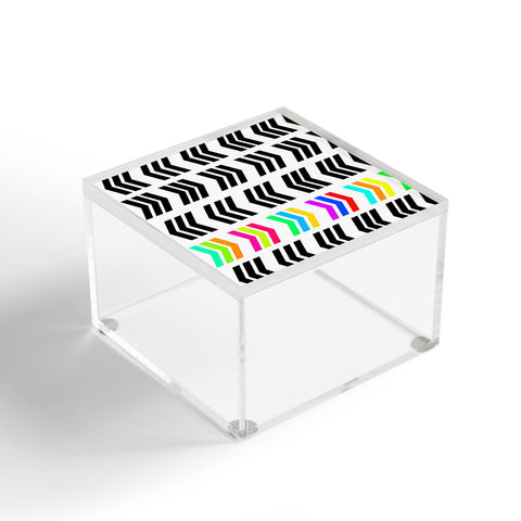 Lisa Argyropoulos Rainbow Pop Zig Zag Acrylic Box