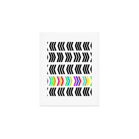 Lisa Argyropoulos Rainbow Pop Zig Zag Art Print