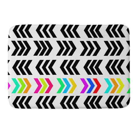 Lisa Argyropoulos Rainbow Pop Zig Zag Memory Foam Bath Mat