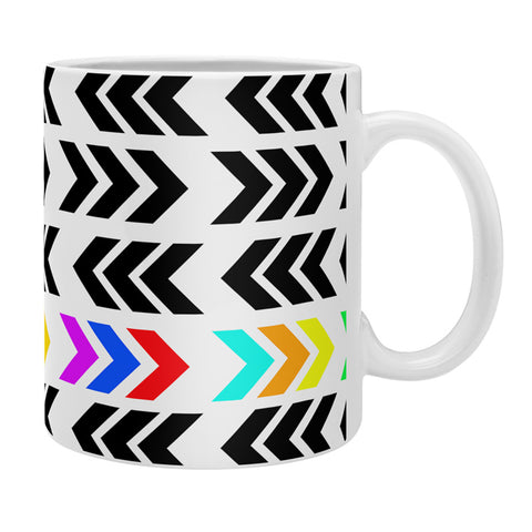 Lisa Argyropoulos Rainbow Pop Zig Zag Coffee Mug