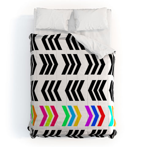 Lisa Argyropoulos Rainbow Pop Zig Zag Comforter
