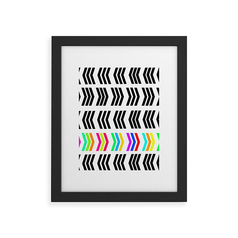 Lisa Argyropoulos Rainbow Pop Zig Zag Framed Art Print