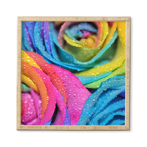 Lisa Argyropoulos Rainbow Swirl Framed Wall Art