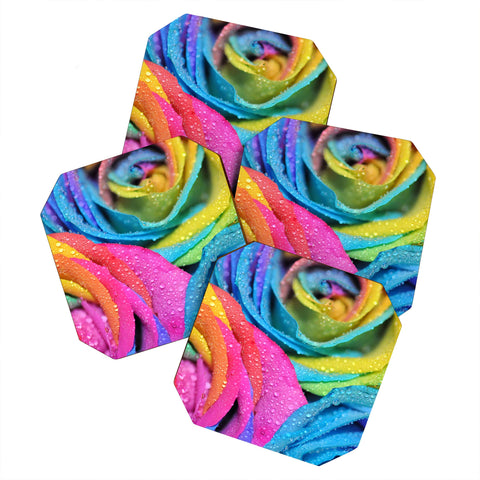 Lisa Argyropoulos Rainbow Swirl Coaster Set