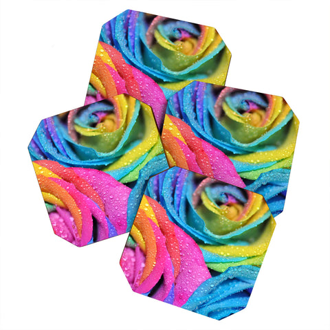 Lisa Argyropoulos Rainbow Swirl Coaster Set