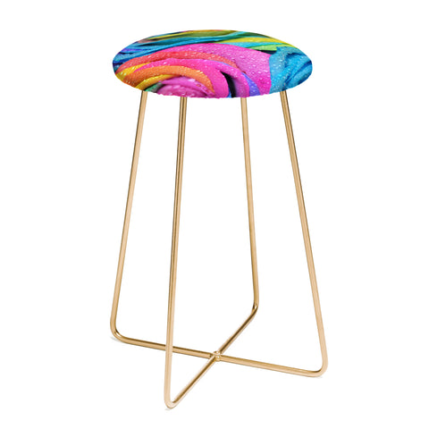Lisa Argyropoulos Rainbow Swirl Counter Stool