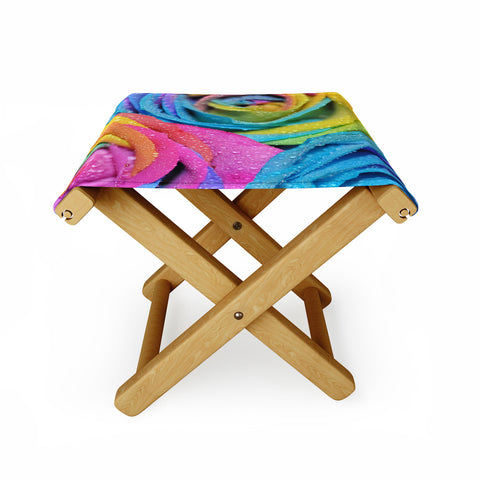 Lisa Argyropoulos Rainbow Swirl Folding Stool