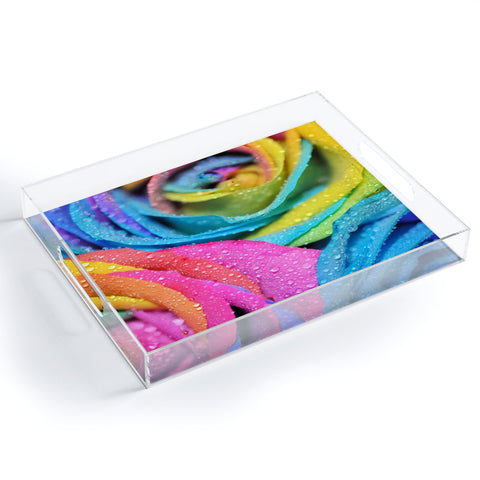 Lisa Argyropoulos Rainbow Swirl Acrylic Tray