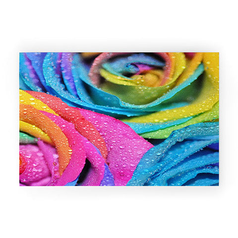 Lisa Argyropoulos Rainbow Swirl Welcome Mat