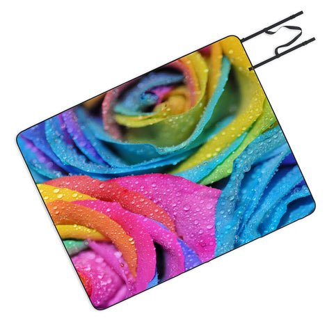 Lisa Argyropoulos Rainbow Swirl Picnic Blanket
