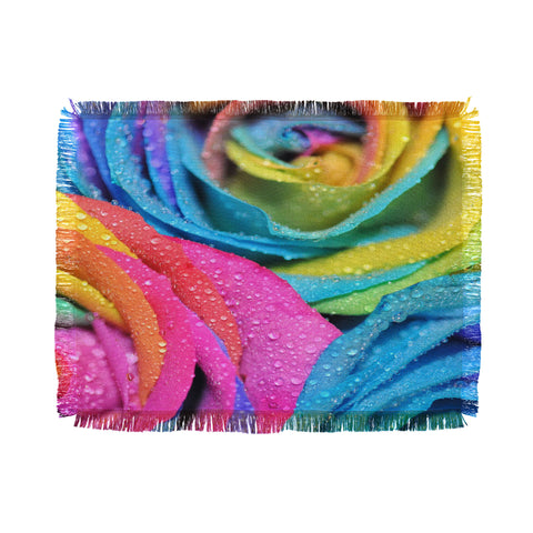 Lisa Argyropoulos Rainbow Swirl Throw Blanket