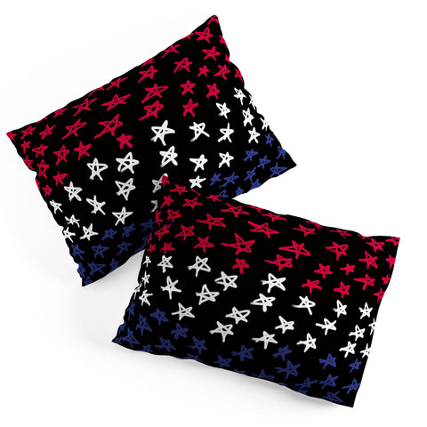 Lisa Argyropoulos Red White And Blue Stars Night Pillow Shams