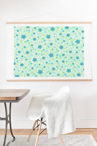Lisa Argyropoulos Retro Forget Me Nots Art Print And Hanger