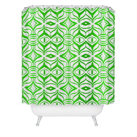 Lisa Argyropoulos Retro Spring Shower Curtain