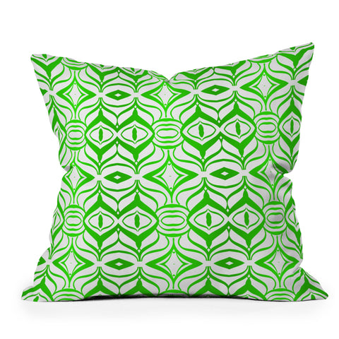 Lisa Argyropoulos Retro Spring Throw Pillow