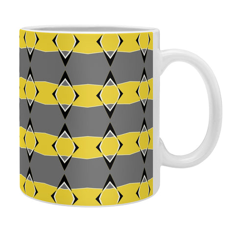 Lisa Argyropoulos Retro Stripe In Lemon Coffee Mug