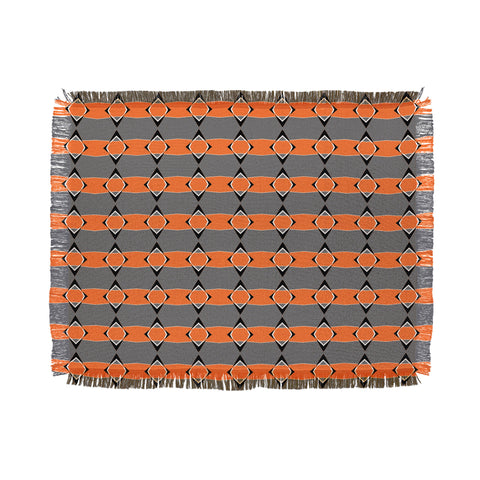 Lisa Argyropoulos Retro Stripe In Sunset Throw Blanket