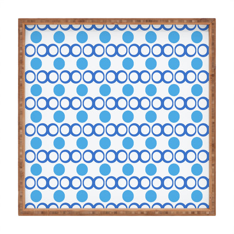 Lisa Argyropoulos Retrocity In Blue Sky Square Tray