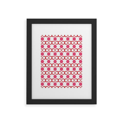 Lisa Argyropoulos Retrocity In Cranberry Framed Art Print