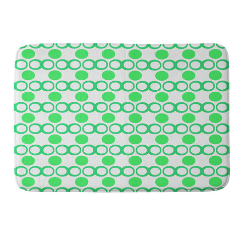 Lisa Argyropoulos Retrocity In Spearmint Memory Foam Bath Mat