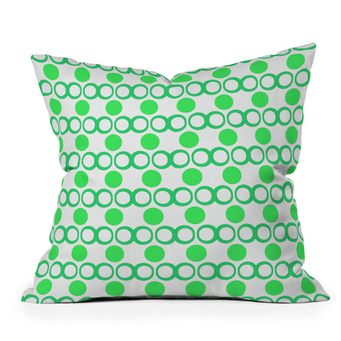 Lisa Argyropoulos Retrocity In Spearmint Throw Pillow
