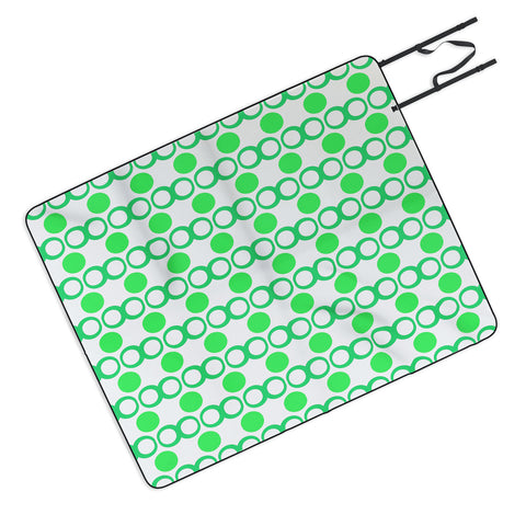 Lisa Argyropoulos Retrocity In Spearmint Picnic Blanket