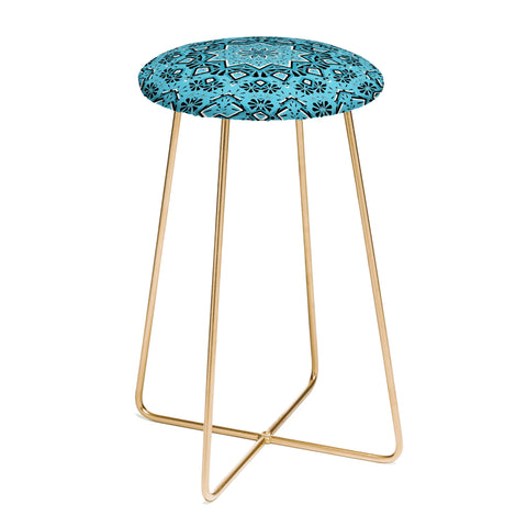 Lisa Argyropoulos Retroscopic In Blue Jazz Counter Stool