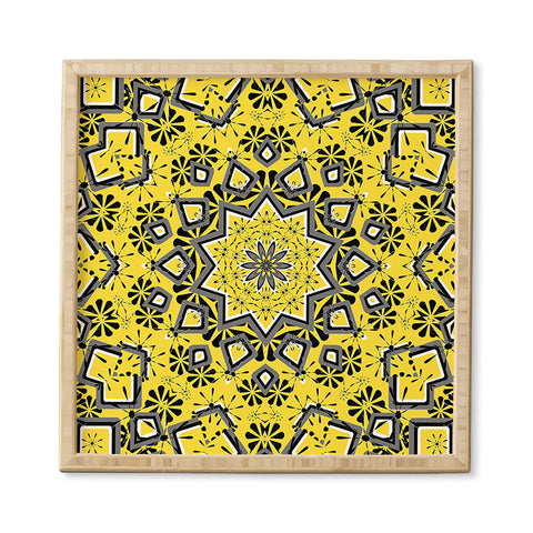 Lisa Argyropoulos Retroscopic In Lemon Framed Wall Art