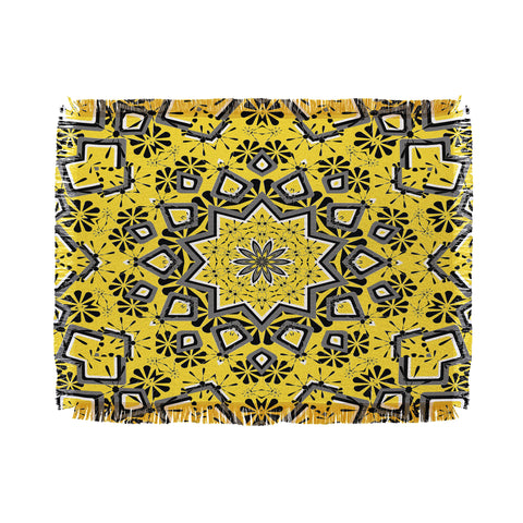 Lisa Argyropoulos Retroscopic In Lemon Throw Blanket