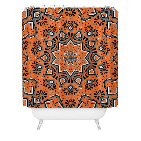 Lisa Argyropoulos Retroscopic In Sunset Shower Curtain