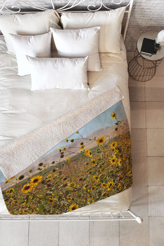 Lisa Argyropoulos Roadside Wild Ones Fleece Throw Blanket