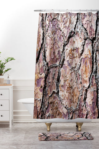 Lisa Argyropoulos Rugged Bark Shower Curtain And Mat