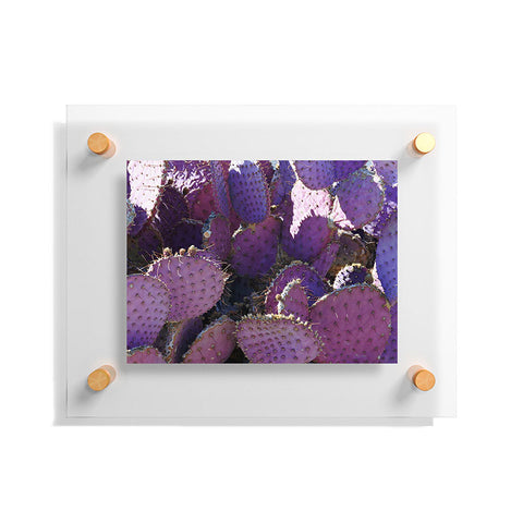 Lisa Argyropoulos Rustic Purple Pancake Cactus Floating Acrylic Print