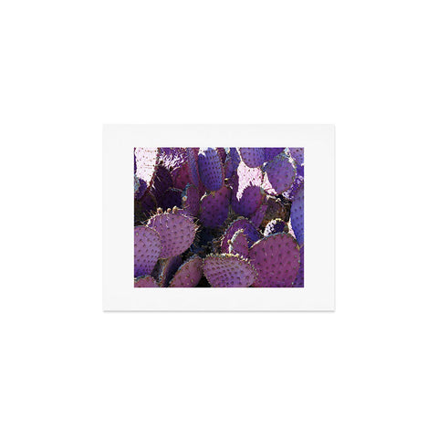Lisa Argyropoulos Rustic Purple Pancake Cactus Art Print