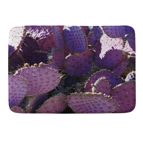 Lisa Argyropoulos Rustic Purple Pancake Cactus Memory Foam Bath Mat