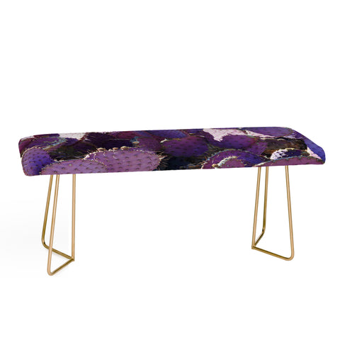 Lisa Argyropoulos Rustic Purple Pancake Cactus Bench