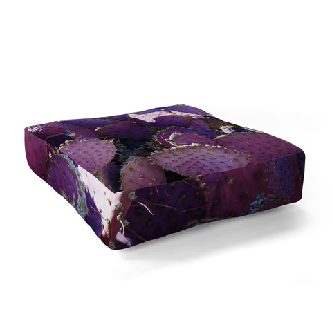 Lisa Argyropoulos Rustic Purple Pancake Cactus Floor Pillow Square