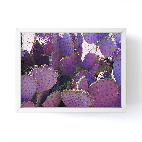 Lisa Argyropoulos Rustic Purple Pancake Cactus Framed Mini Art Print