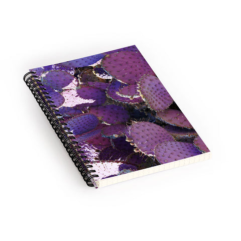 Lisa Argyropoulos Rustic Purple Pancake Cactus Spiral Notebook